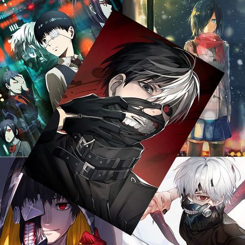 东京食尸鬼海报金木研雾岛董香神代利世二次元动漫海报宿舍墙贴