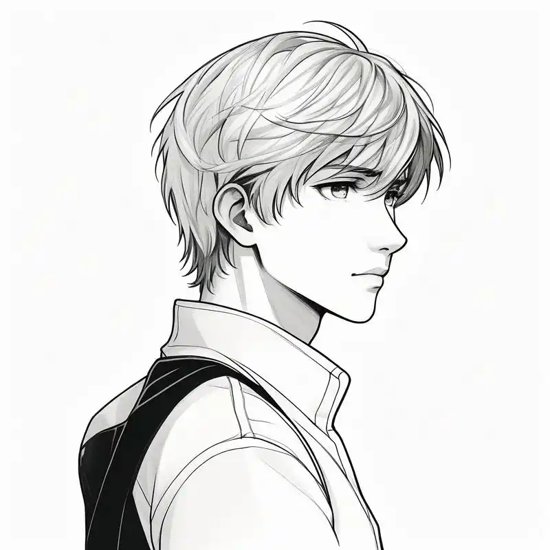 黑白素描头像,帅哥必备!97 黑白素描风格的微信头像来啦!