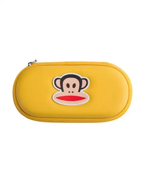 【两件起售】大嘴猴儿童卡通硬面文具盒大容量笔袋-黄色