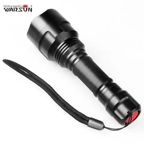 沃尔森warsun c8三星款式 手电筒多功能强光可充电超亮远射led非氙气