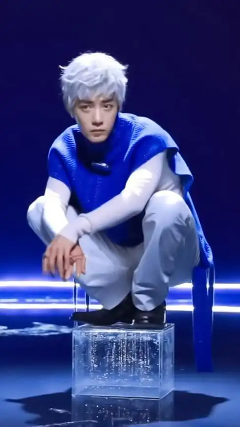 肖战×时尚芭莎 银发精灵造型 cr:私藏桃涡