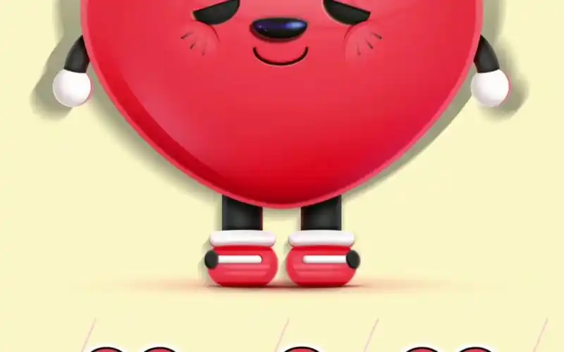 原创爱心吉祥物 心形ip 红心卡通 卡通爱心 简丹卡通 原创吉祥物 吉祥