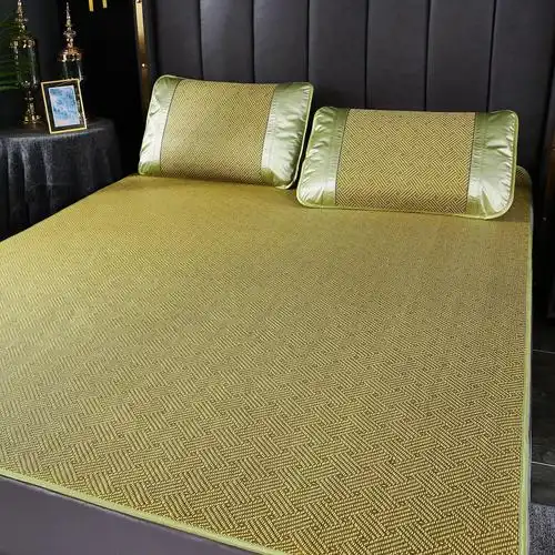 藤席冰丝凉席夏季裸睡双面正反两用可折叠家用双人1.5米1.