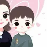 卡通母子头像卡通版母亲和儿子头像两张