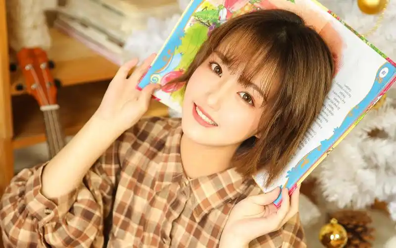 美女写真,清纯美女,美女,圣诞节,清纯,少女,文艺,电脑壁纸,壁纸短发