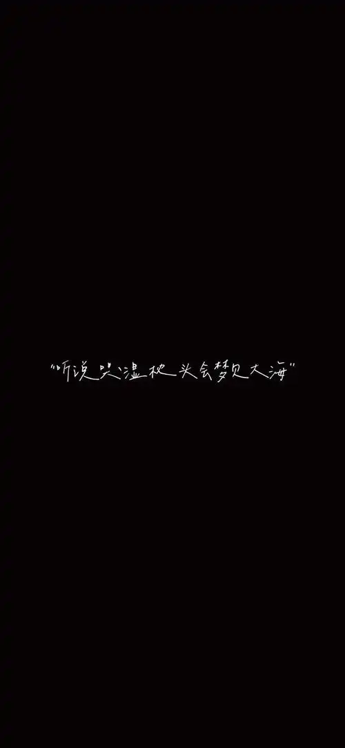 黑色伤感文字控手机壁纸