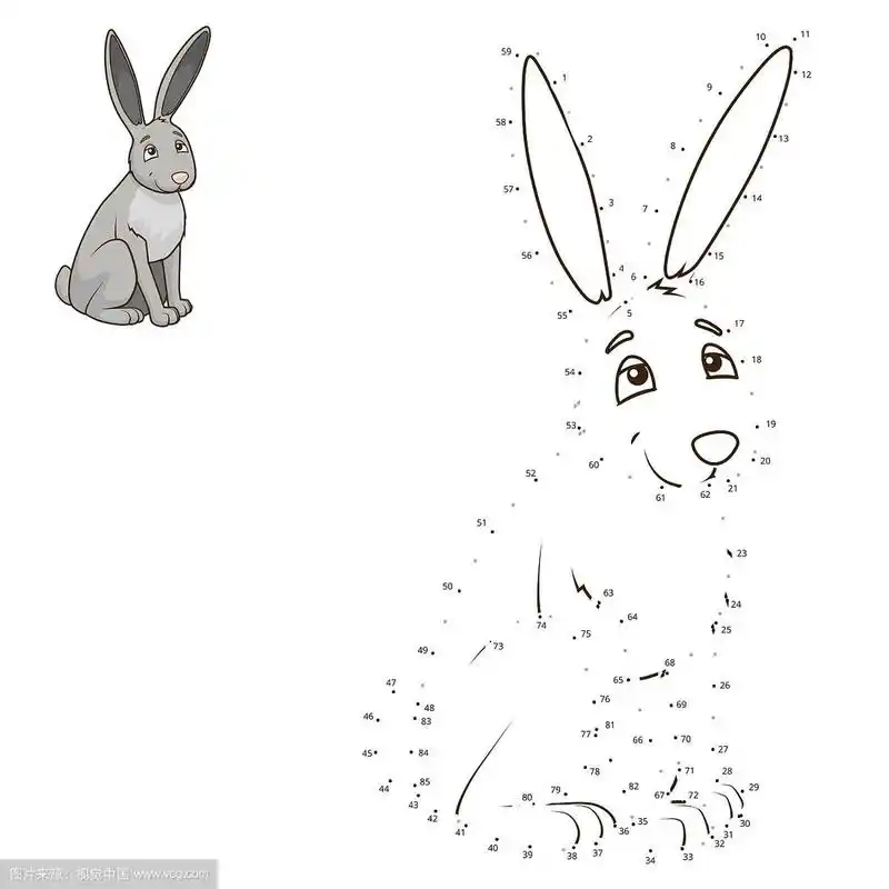 连点画动物的教育游戏