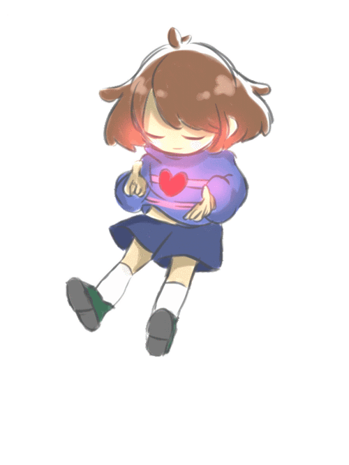 undertale传说之下精美人物图包frisk篇