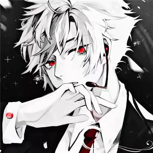 二次元头像男高冷帅气黑暗系_男生动漫头像_头像屋