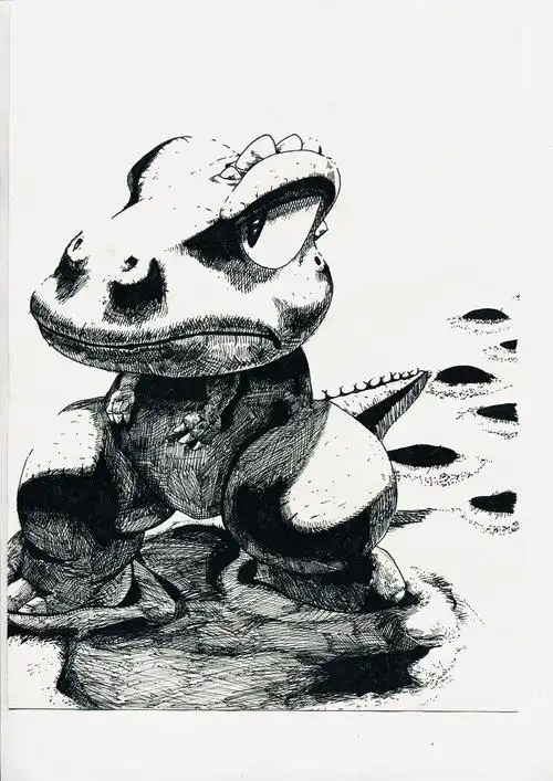 临摹:小恐龙阿贡gon04|动漫|单幅漫画|龙焱 - 临摹作品 - 站酷