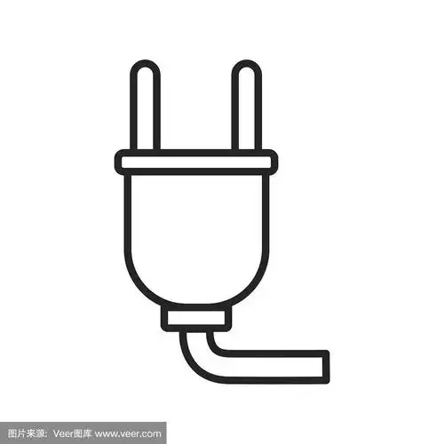 细线插头图标