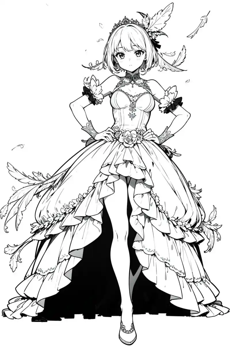 欠大家的美女线稿,第一期.#二次元# #线稿# #美女