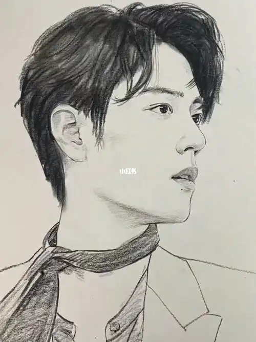 画画的日常  #素描画  #素描  #素描头像  #肖战