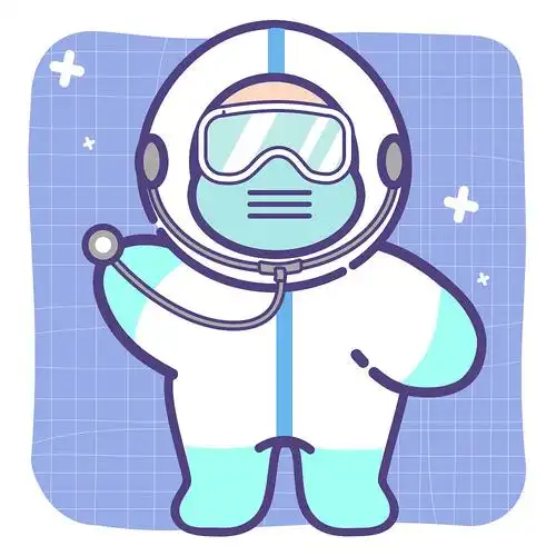 q版医护人员,卡通形象,防护服卡通形象|插画|创作习作|z34356409