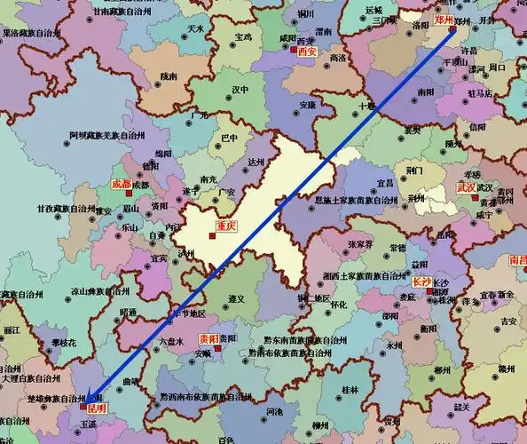 云南和贵州「云南和贵州地图」