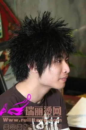 男生发型锡纸烫(烟花烫)