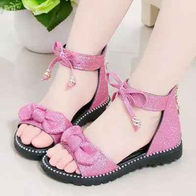 小学生夏装女童公主凉鞋小女孩鞋子夏季八12岁10十儿童秋季鞋