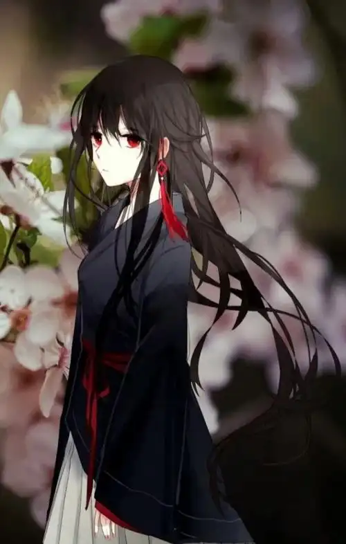 红瞳动漫壁纸女