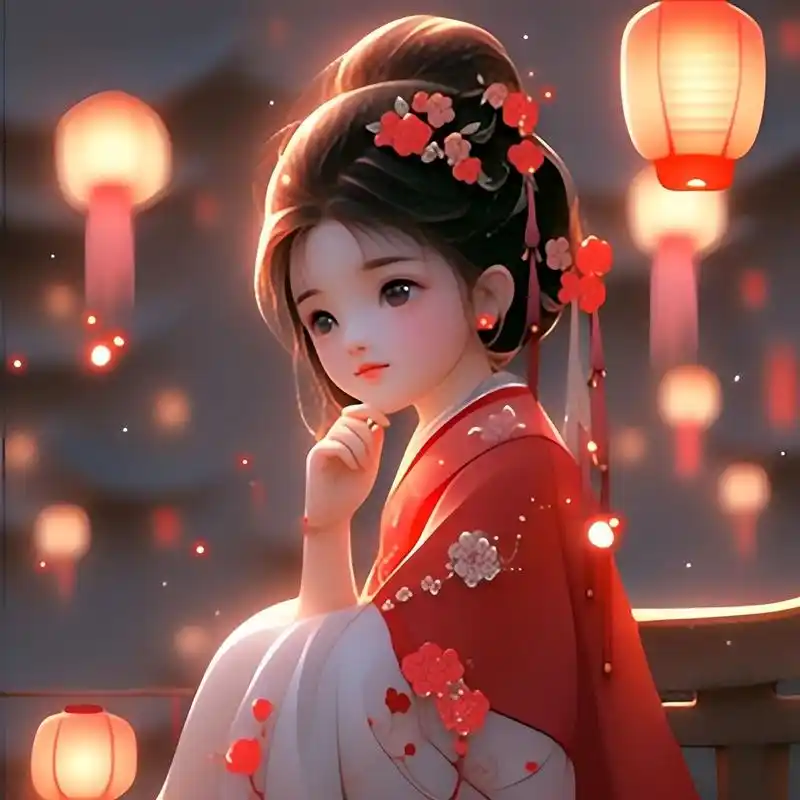 萌版古风头像/呆萌小美女