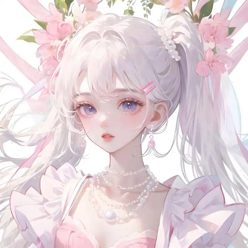 少女头像|双马尾 晚霞温柔,风也醉人 #好看头像# #动漫头像# #优质