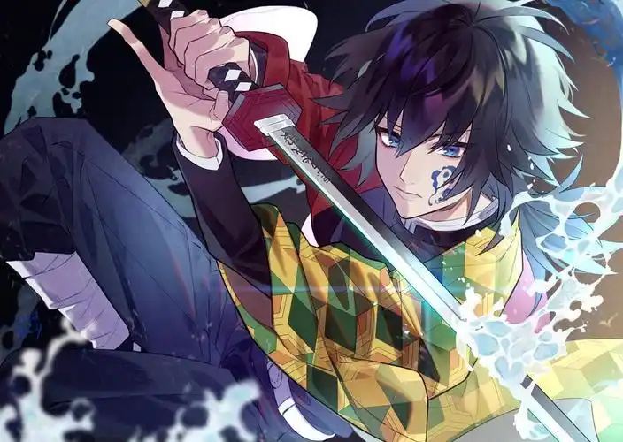 水柱插画图片壁纸