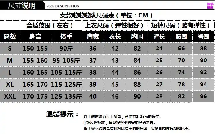 成人有5个码数:s  m   l  xl  xxl