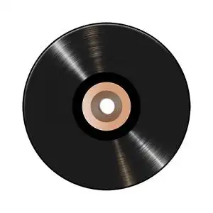 音乐黑色唱片素材
