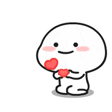 可爱比心卡通小表情包