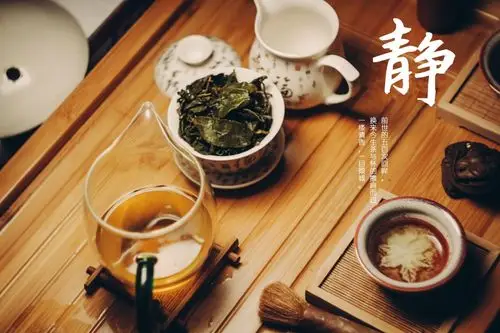 静心茶道唯美文字图片,高清图片