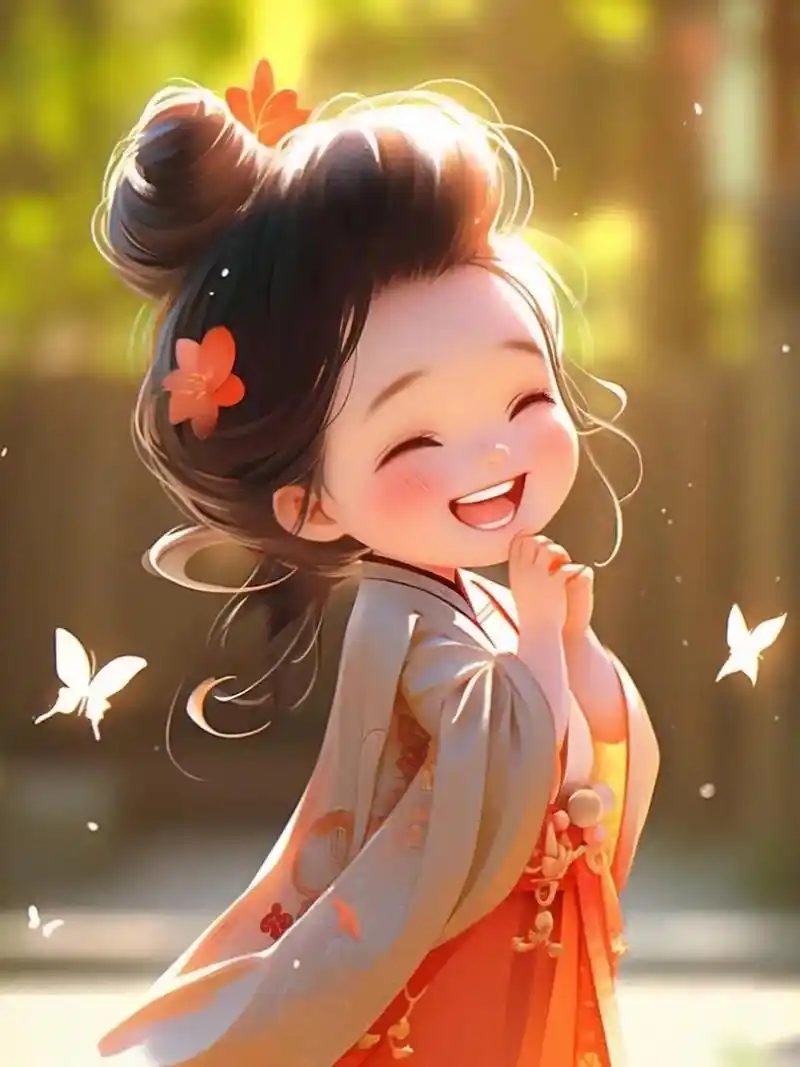 八月你好 #卡通头像 #萌图 #治愈系笑容 - 抖音