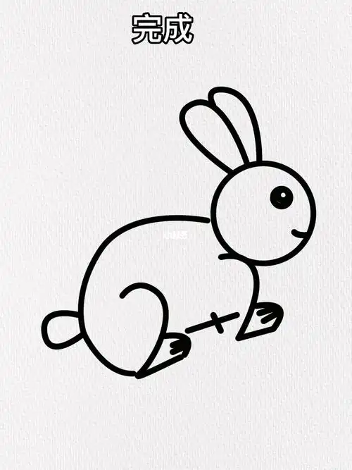 一个220就可以画出可爱的小白兔