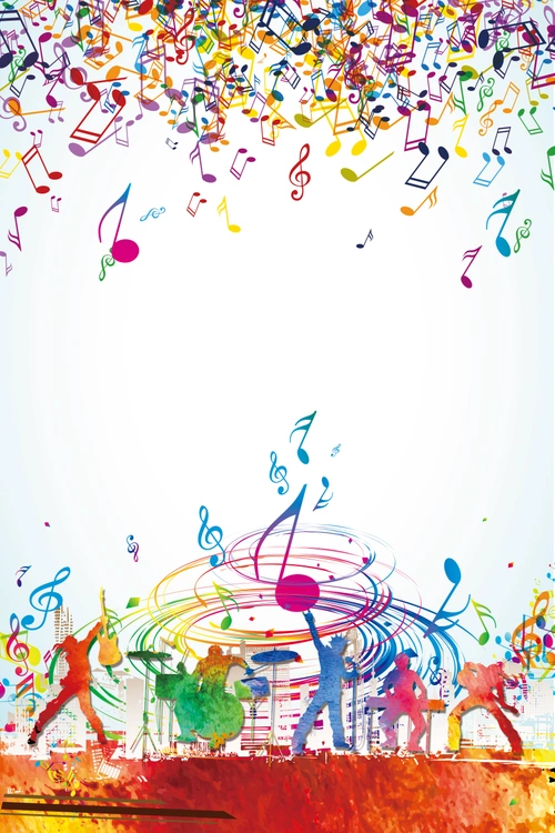 文艺音乐节海报背景