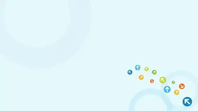 清新箭头ppt背景图片