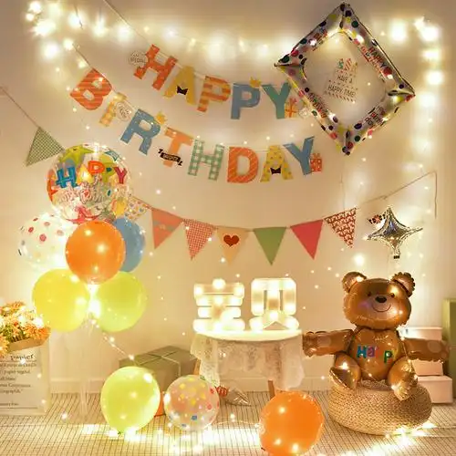 生日装饰场景布置儿童男生