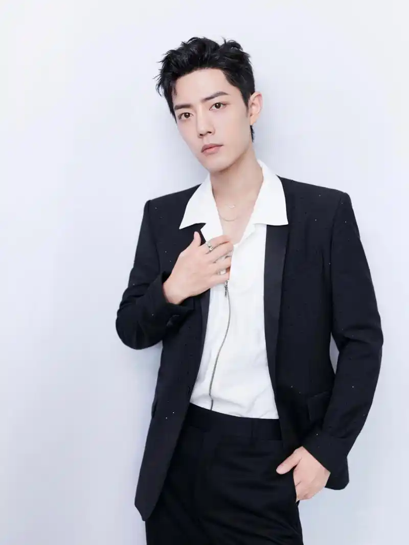 肖战今日红毯造型 叠戴项链配闪钻西装 肖战今日出席拾光盛典look, 宏