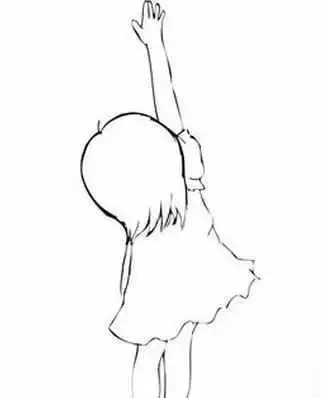 笔画图片长发女生背影素描可爱小女孩背影简笔画可爱小女孩背影简笔画