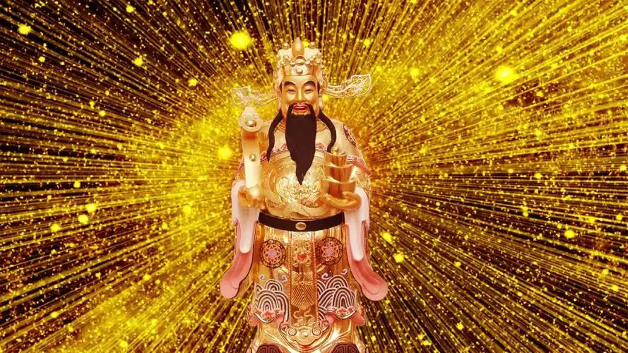 金色光线财神动态视频