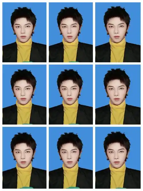 青春又阳光好帅好帅真的好正!华晨宇本人拍的证件照