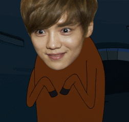 鹿晗男神帅气逗比gif动图_动态图_表情包下载_soogif