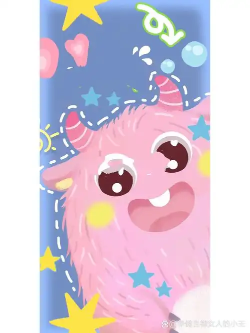 115669156601566期‖手机壁纸‖多巴胺小怪兽 未经允许