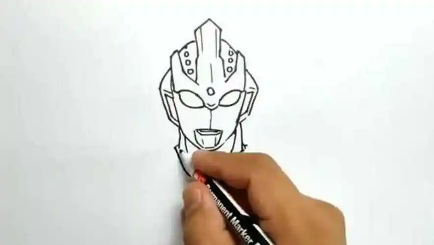 银河奥特曼的海报太贵自己用彩笔画一张步骤简单易学