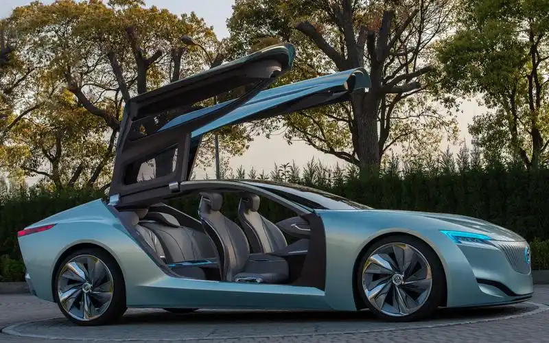 别克未来概念车桌面壁纸之蓝色轿车riviera