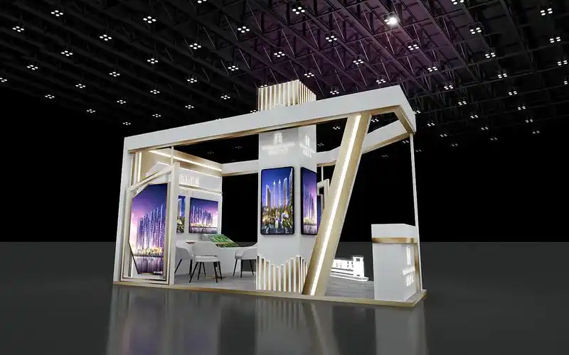天赋星辰房地产展位展会效果图设计