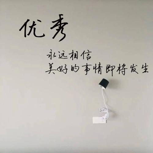 现货直发生学生励志文字墙贴学校宿舍寝室装饰激励努力学习贴纸北极象