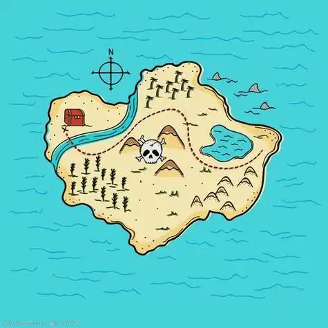 儿童藏宝图简笔画 儿童藏宝图简笔画教程