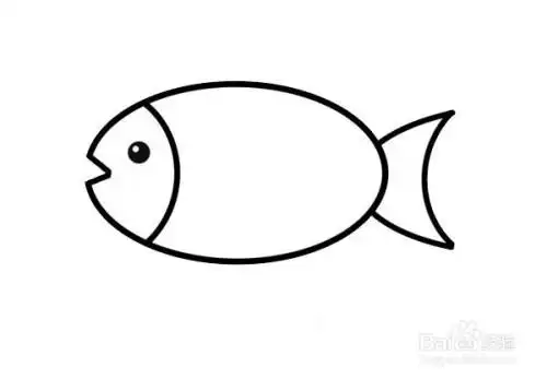 小鱼的简笔画儿童画-百度经验