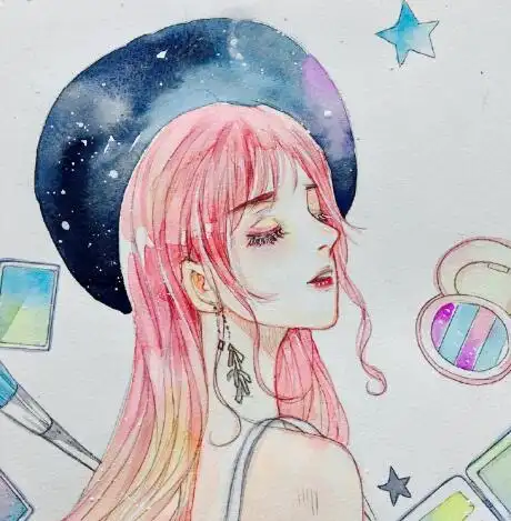 动漫小姐姐可爱简笔画