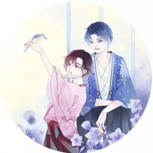 古风情侣头像执子之手与子偕老