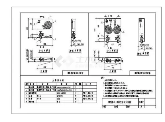 室内消火栓安装cad图