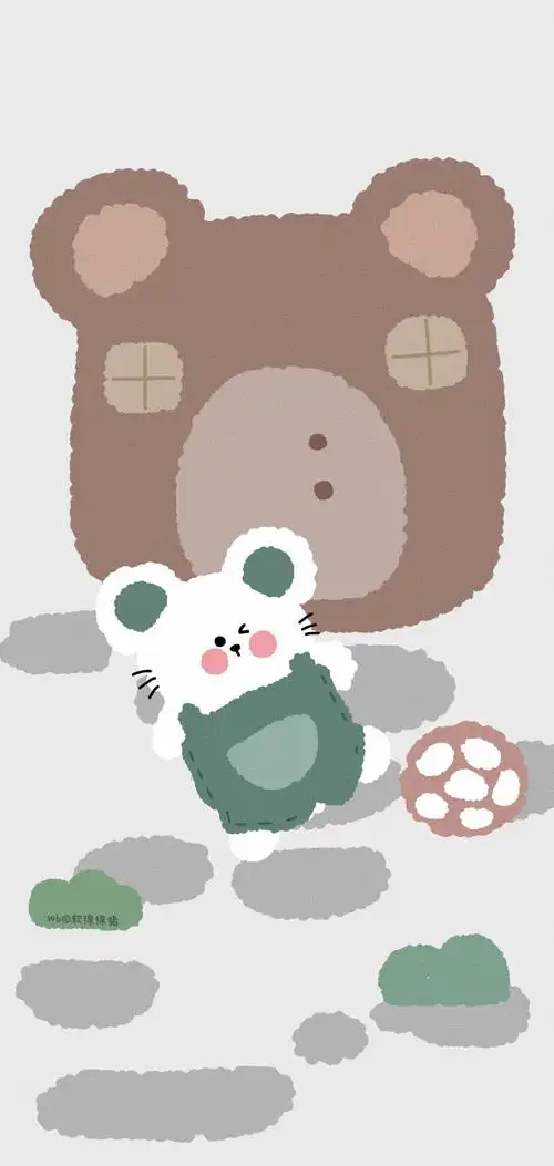 插画 素材 ins 韩系 可爱 简约 手绘 动漫 锁屏 屏保 卡通 背景